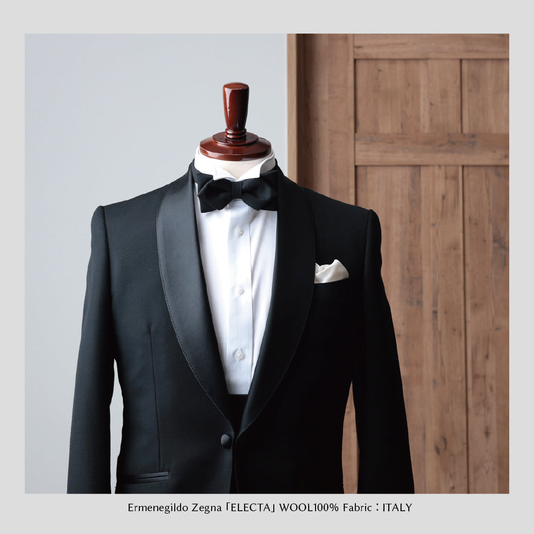 蝶タイ Zegna ウール 3colors