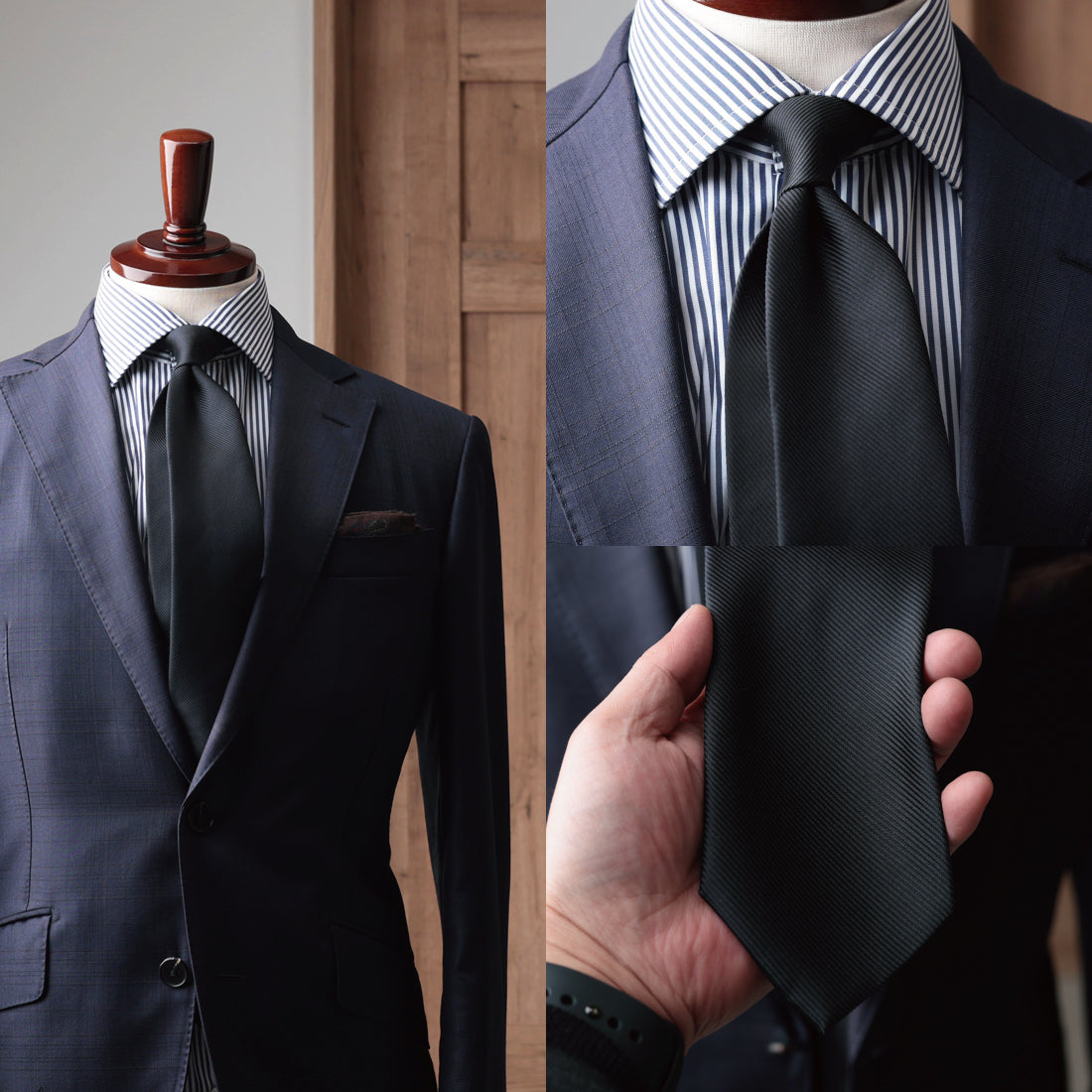 シルク 16REP 無地 ハイクオリティ