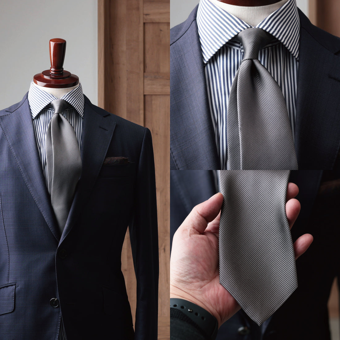 シルク 16REP 無地 ハイクオリティ