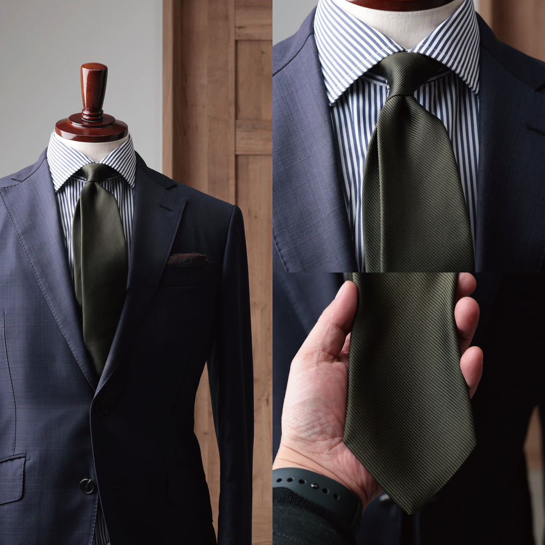 シルク 16REP 無地 ハイクオリティ