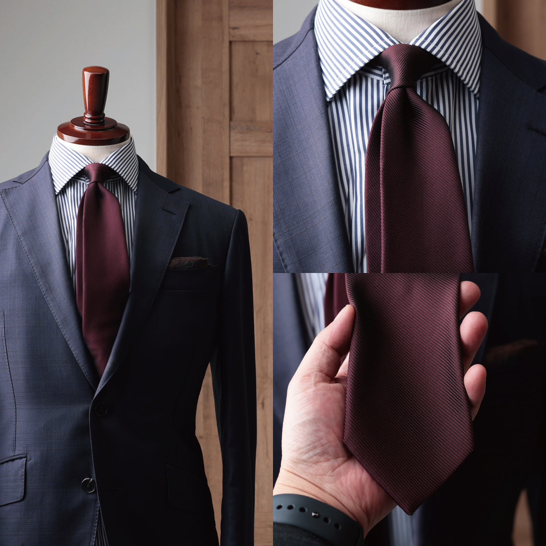 シルク 16REP 無地 ハイクオリティ