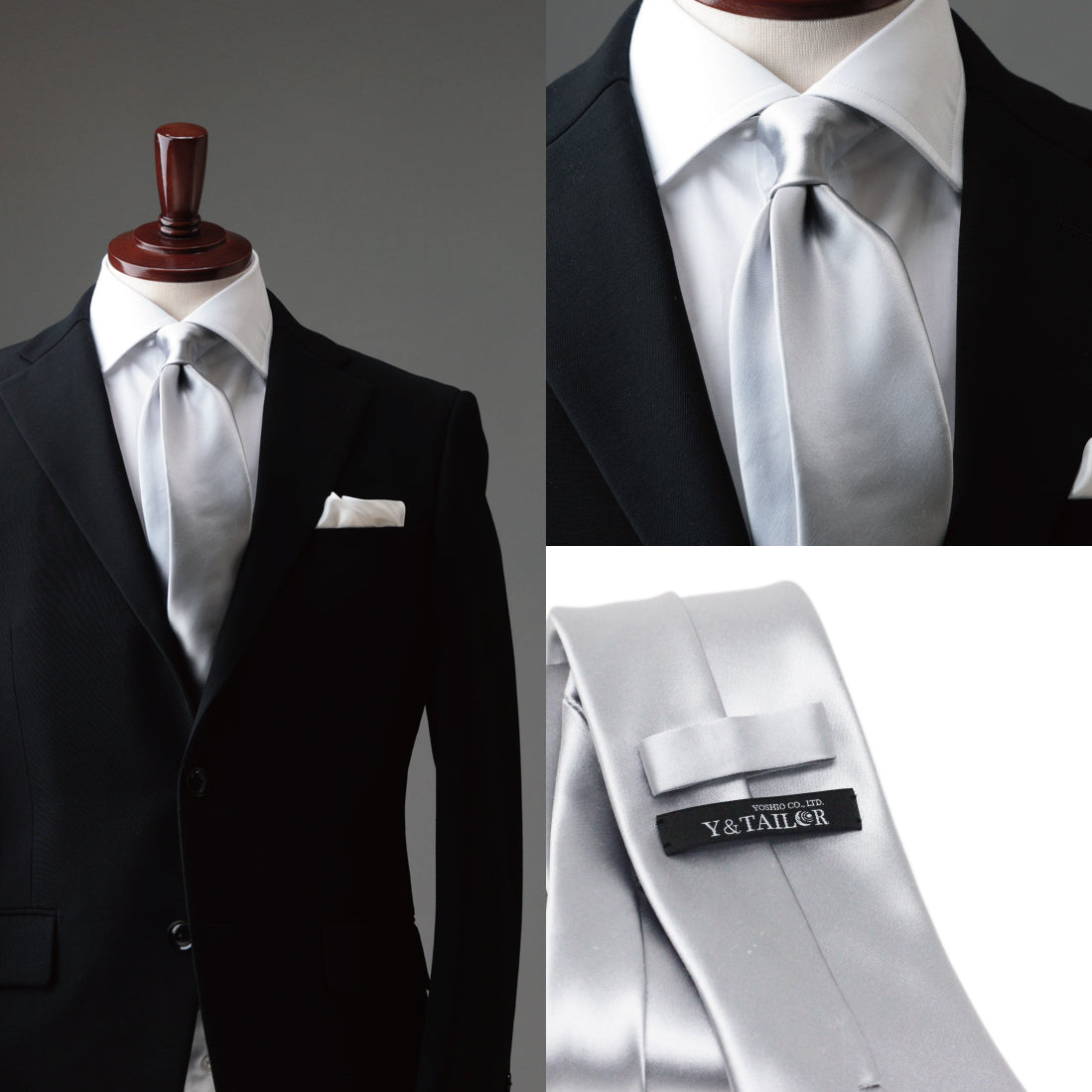 フォーマル ソリッド 高級サテン