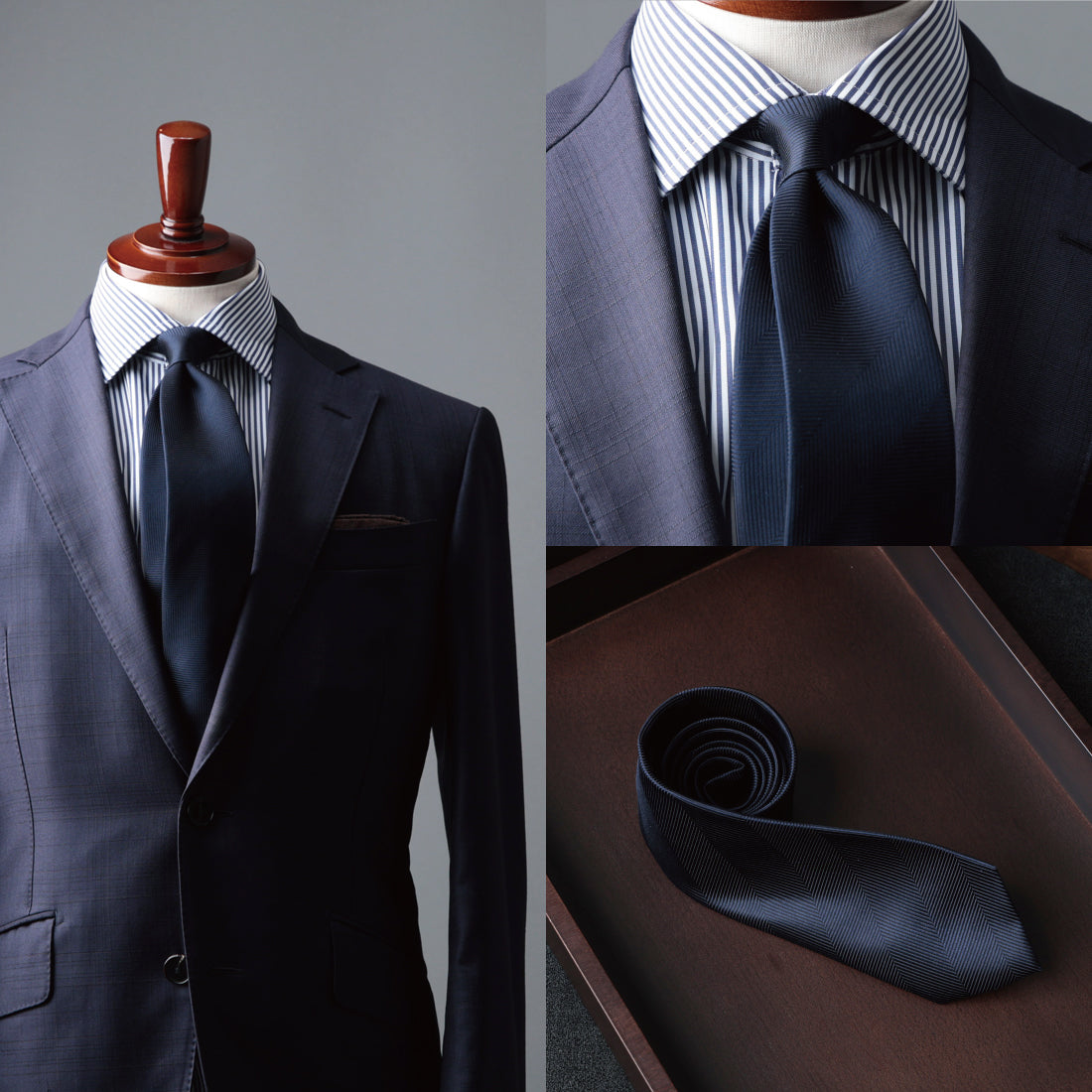 シルク 大柄 ヘリンボーン 5colors ハイクオリティ