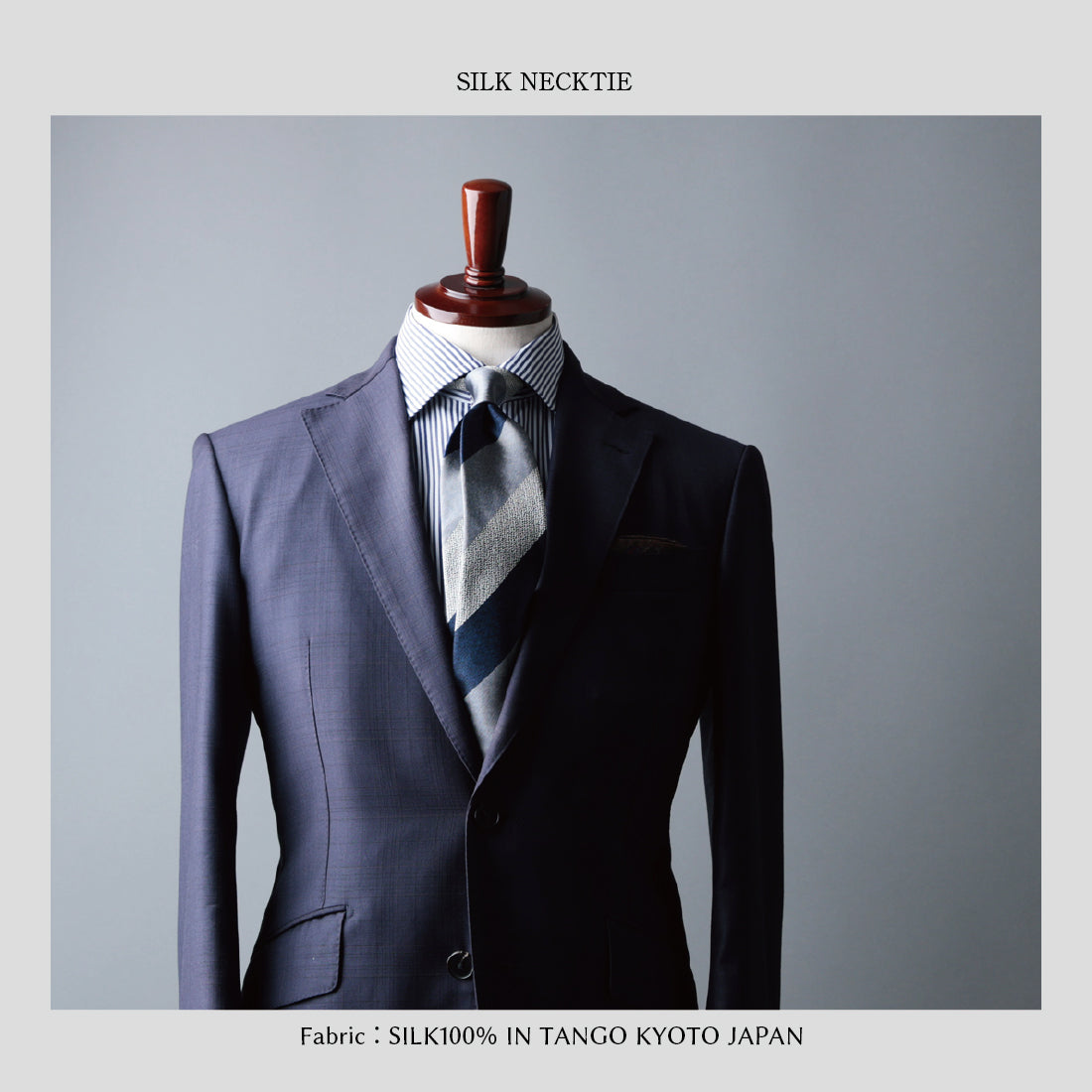 シルク メランジ 3色ストライプ 2colors