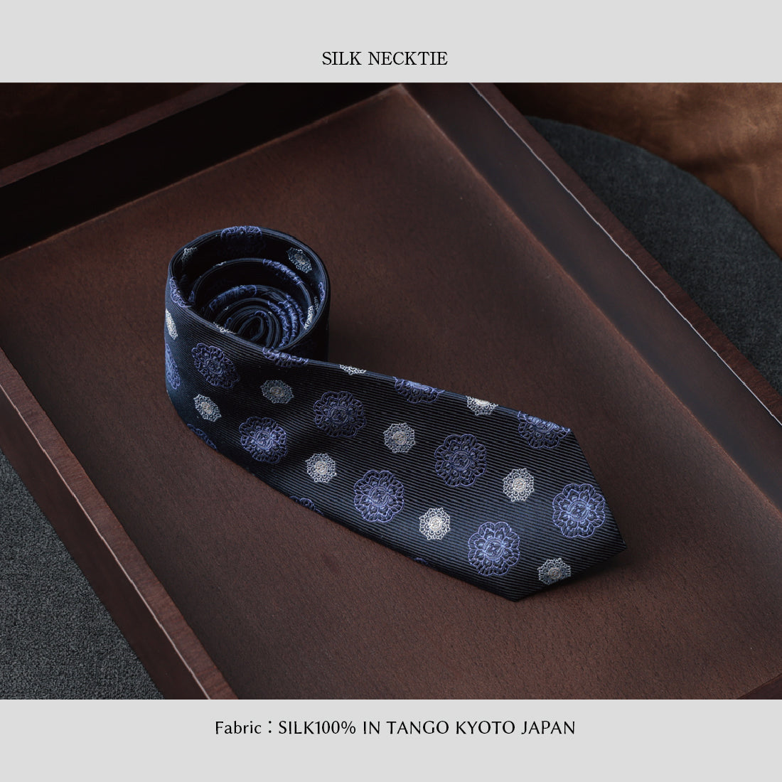 シルク 大柄小紋 3colors ハイクオリティ