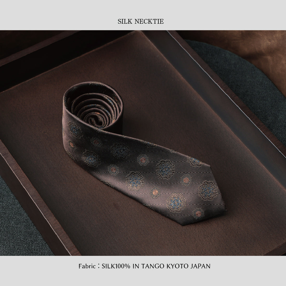 シルク 大柄小紋 3colors ハイクオリティ