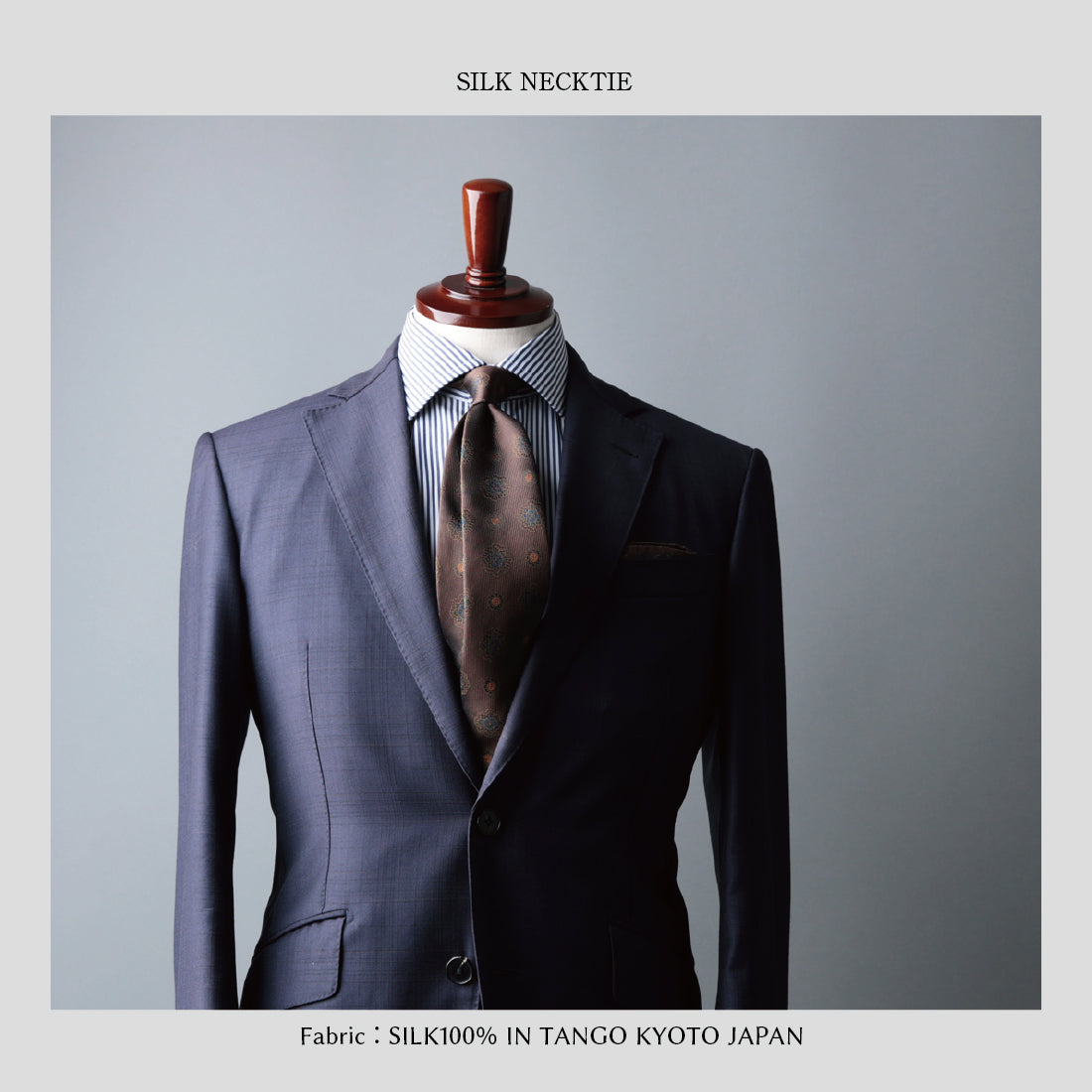 シルク 大柄小紋 3colors ハイクオリティ