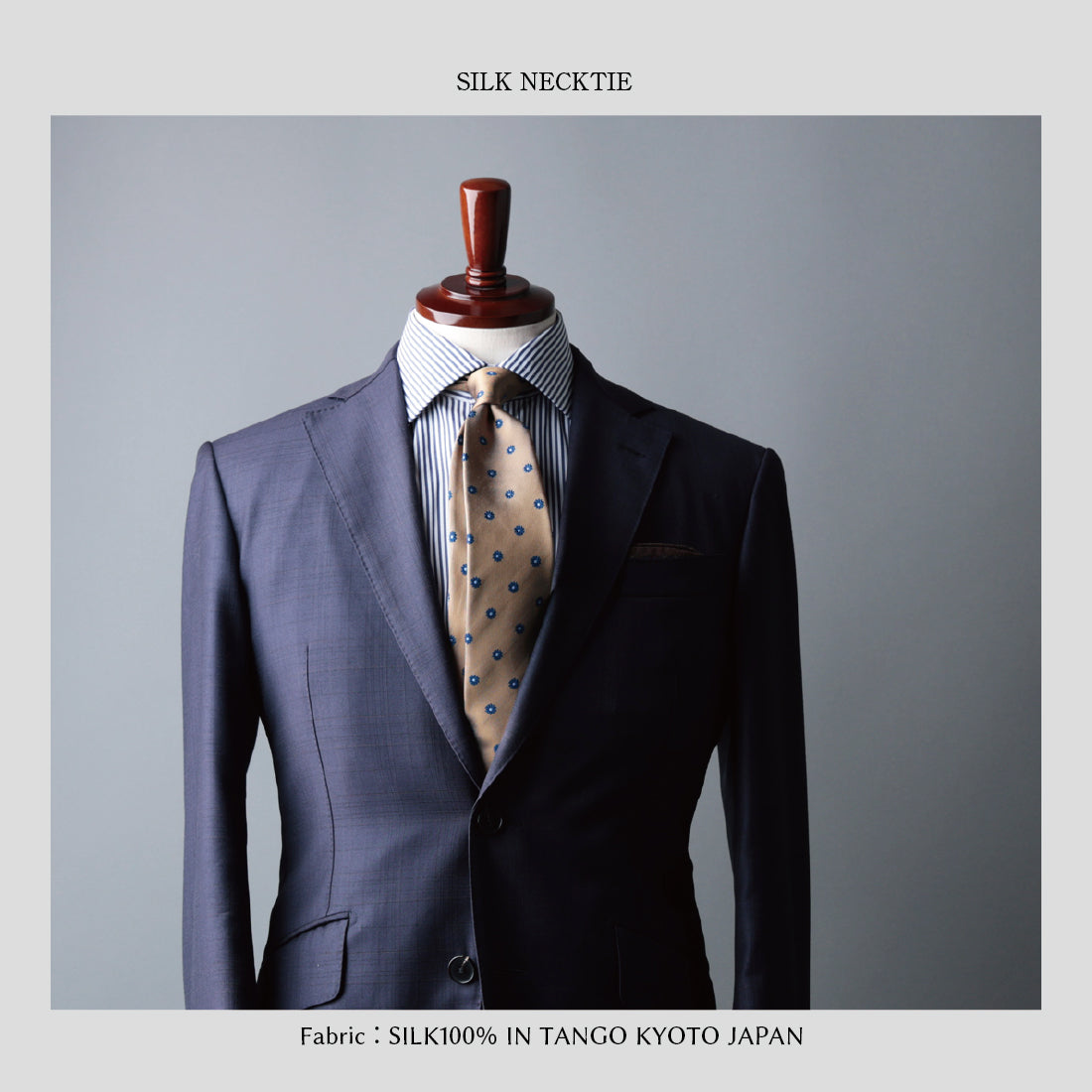 シルク 花柄 小紋 5colors