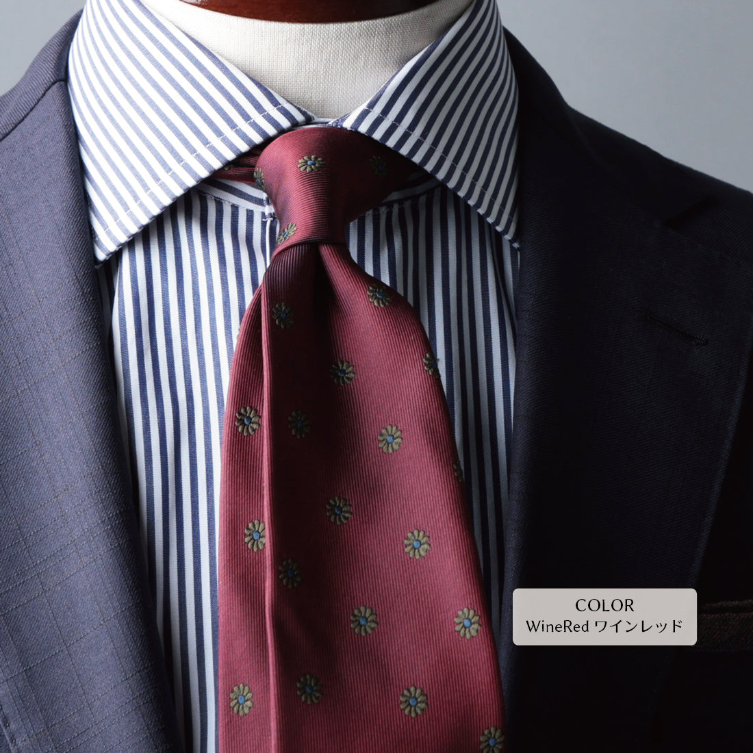 シルク 花柄 小紋 5colors