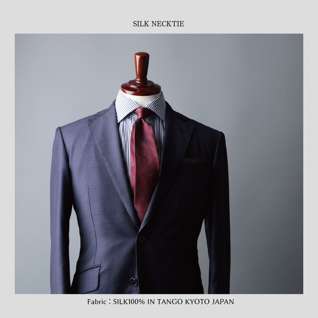 シルク 花柄 小紋 5colors