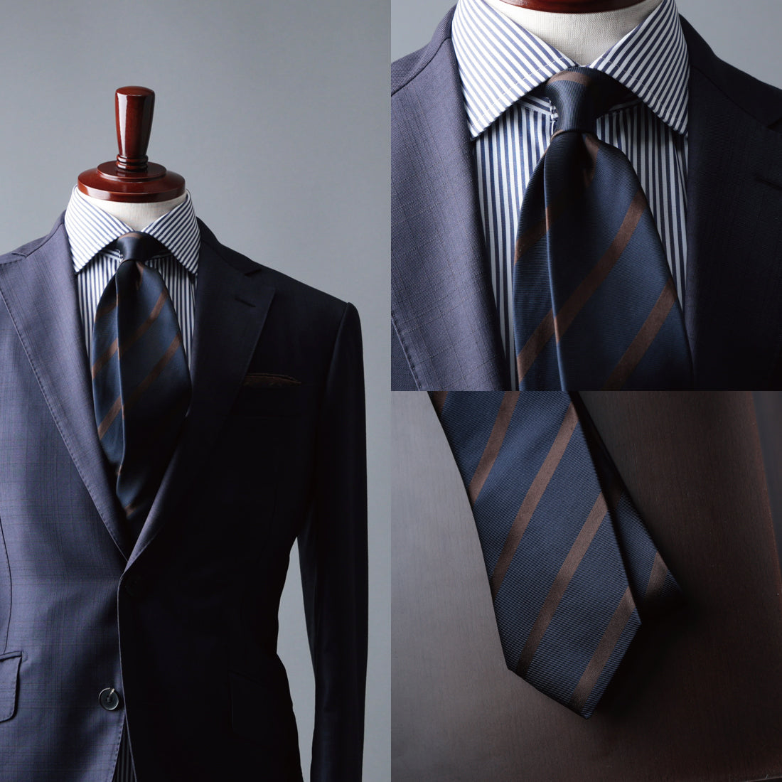 シルク 綾織 ストライプ ハイクオリティ