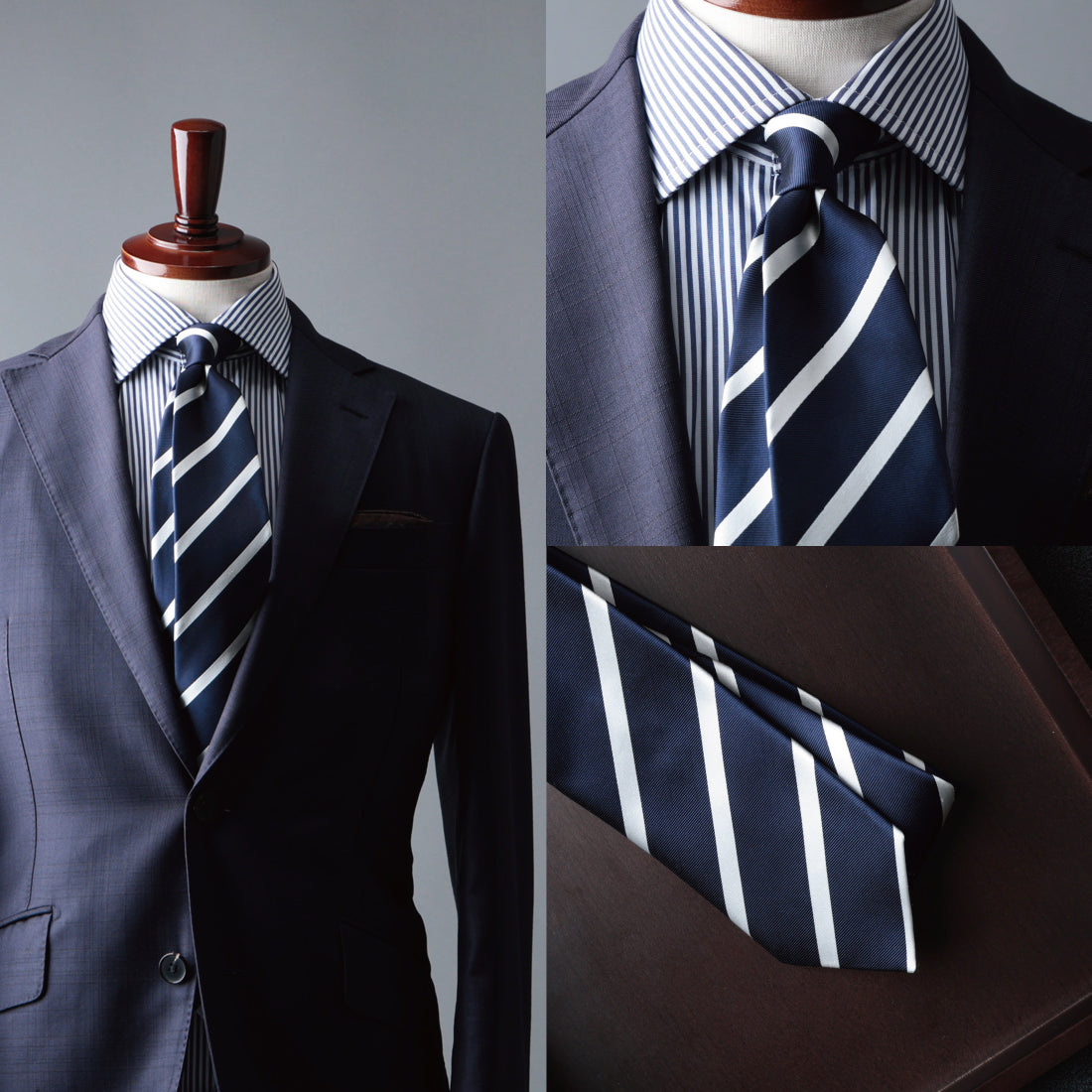 シルク 綾織 ストライプ ハイクオリティ