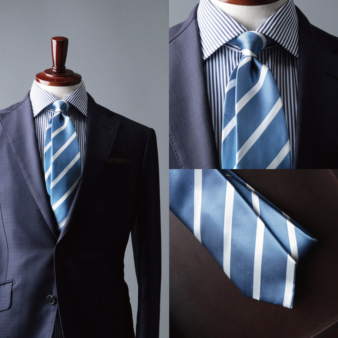 シルク 綾織 ストライプ ハイクオリティ