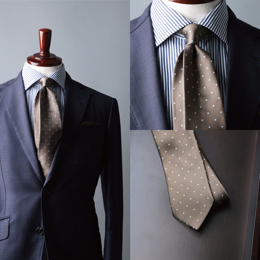 シルク レップ ドット ハイクオリティ