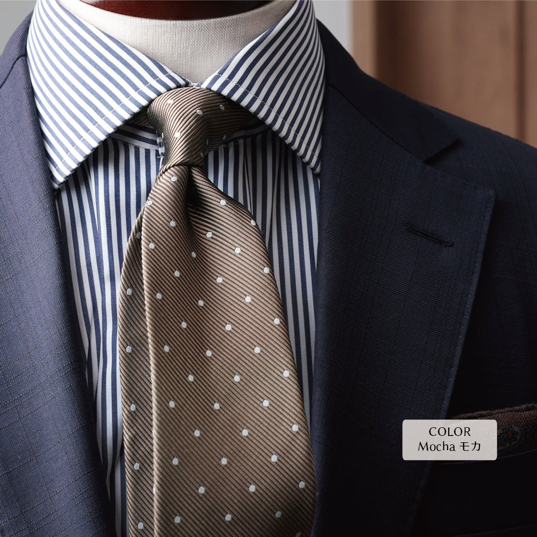 シルク レップ ドット ハイクオリティ