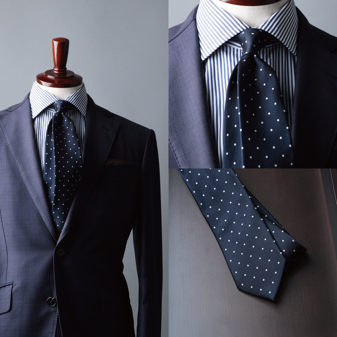 シルク レップ ドット ハイクオリティ