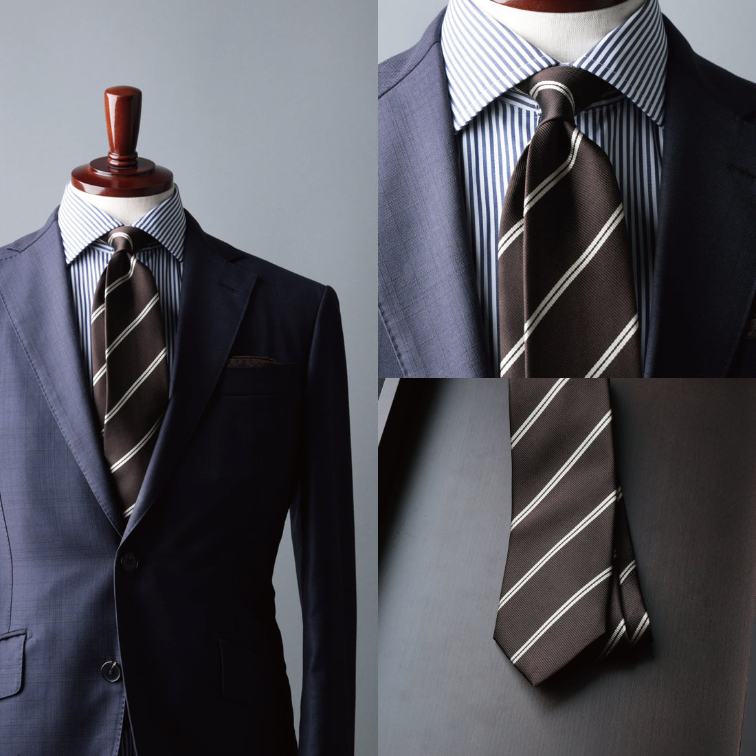 シルク 2本 ストライプ 12REP ハイクオリティ