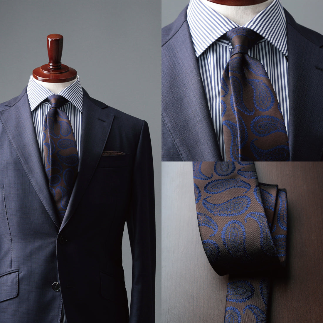 シルク 大柄 ペイズリー