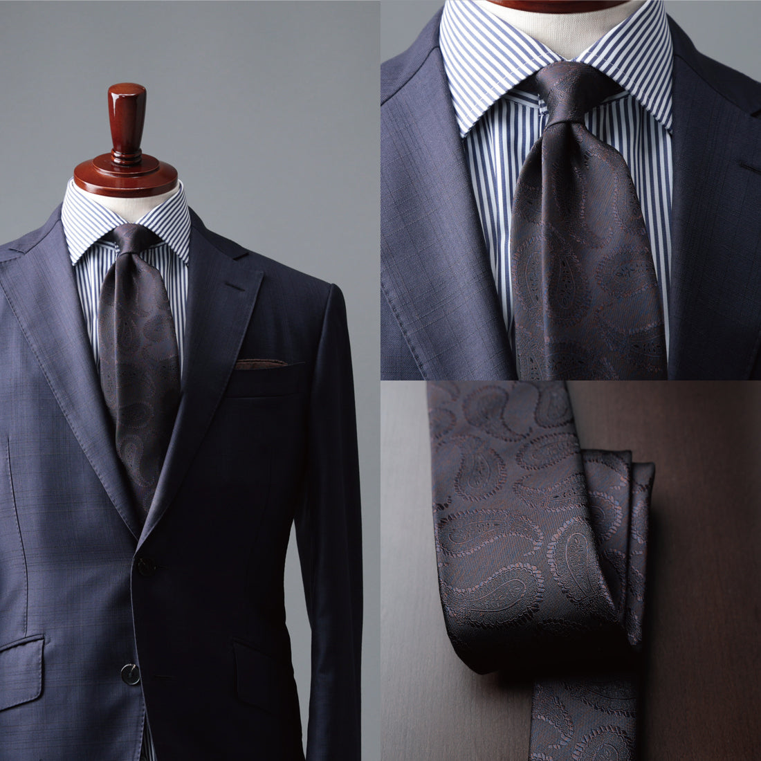 シルク 大柄 ペイズリー