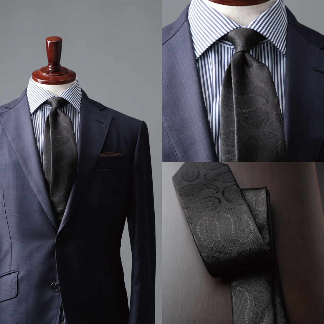 シルク 大柄 ペイズリー