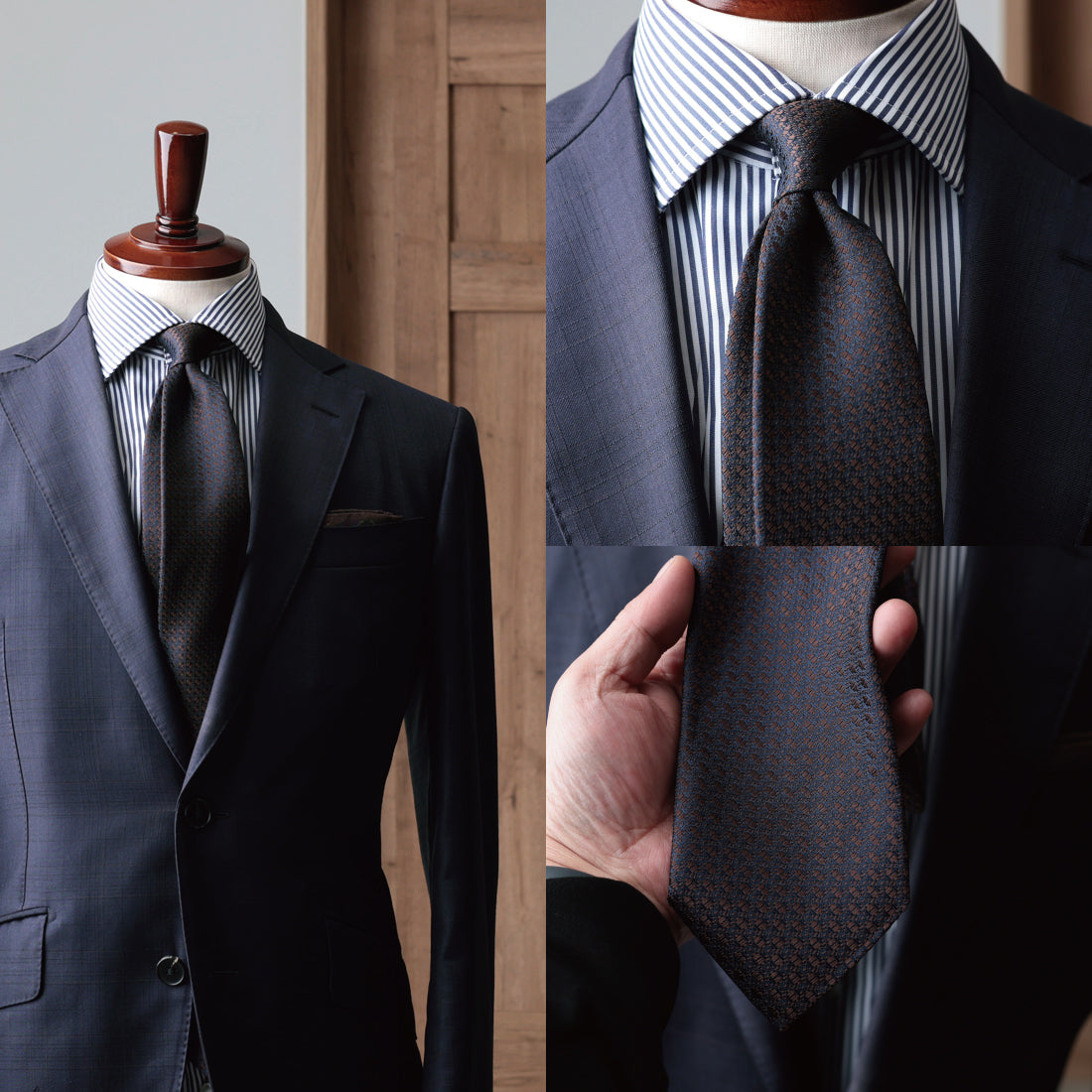 シルク マイクロパターン YAMANASHI SILK