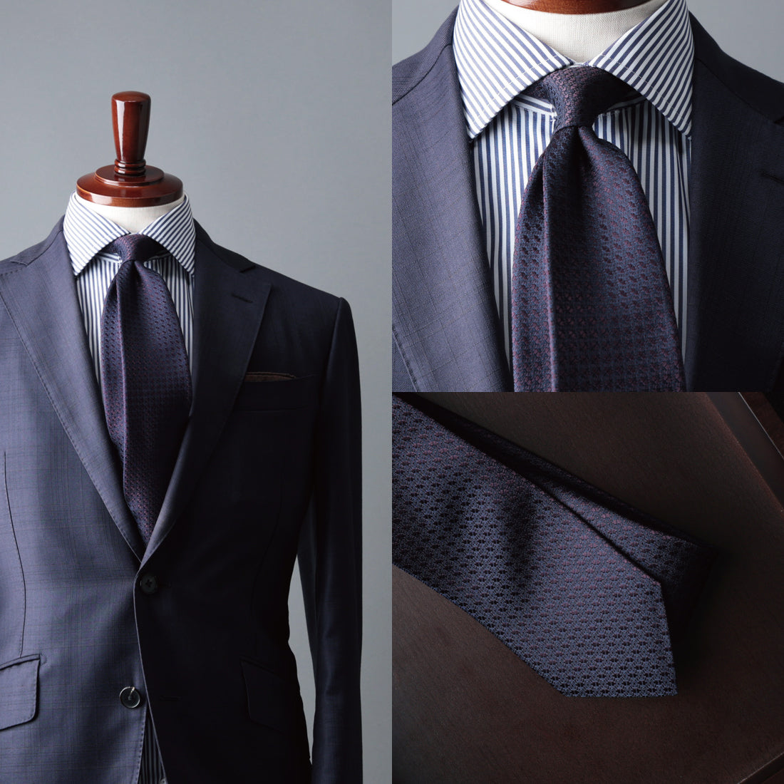 シルク マイクロパターン YAMANASHI SILK
