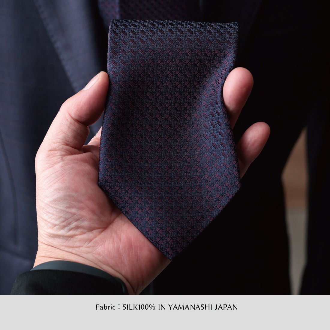 シルク マイクロパターン YAMANASHI SILK