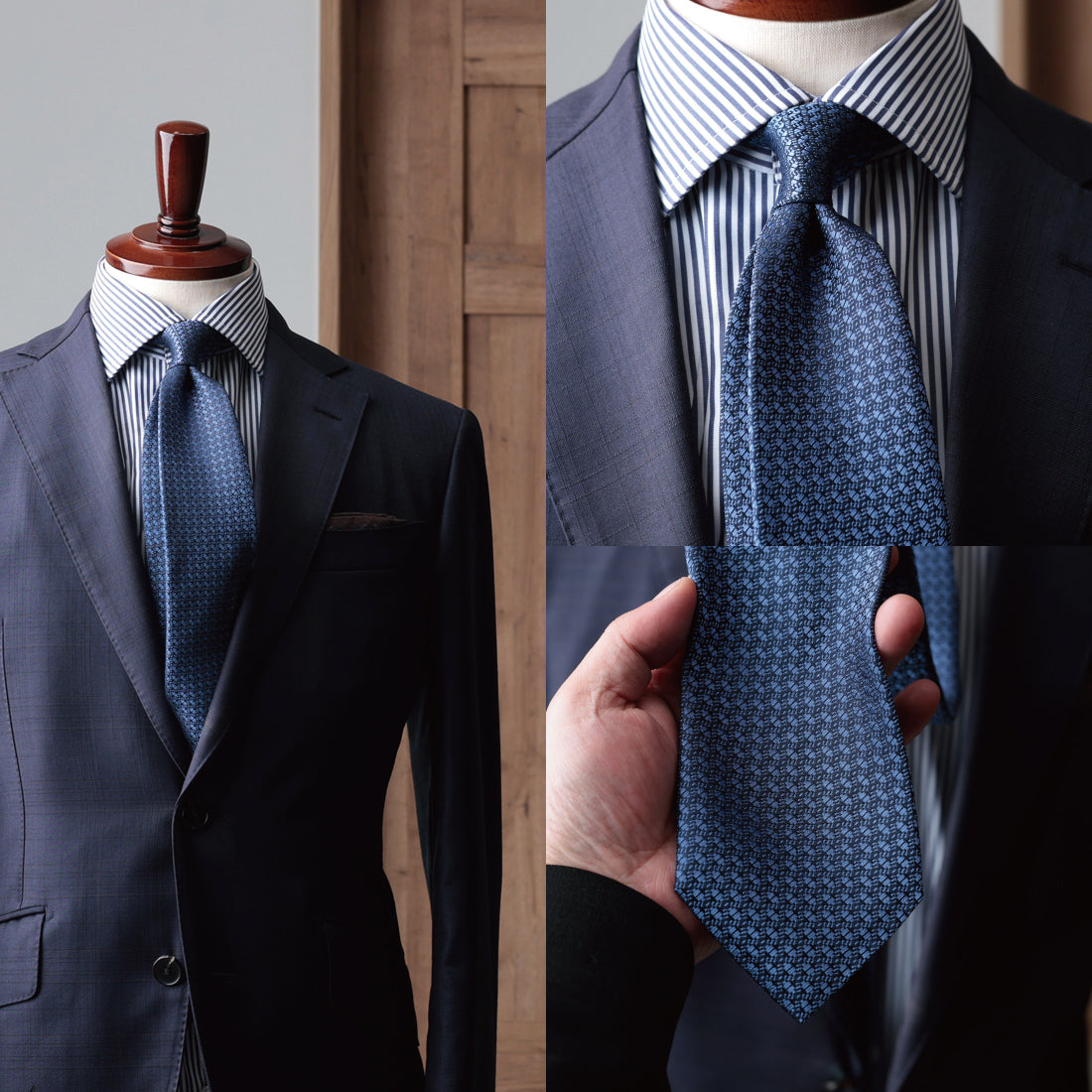 シルク マイクロパターン YAMANASHI SILK