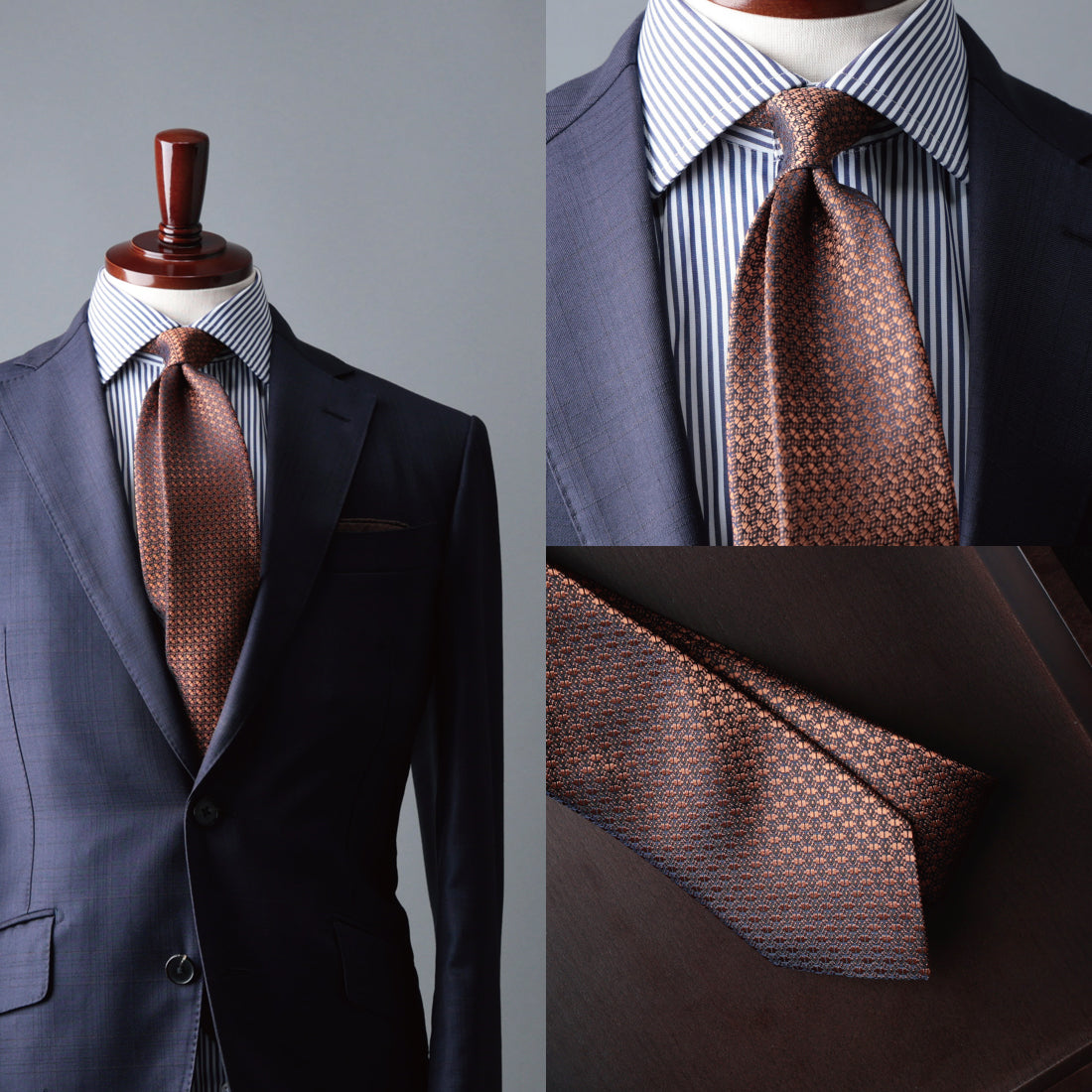 シルク マイクロパターン YAMANASHI SILK