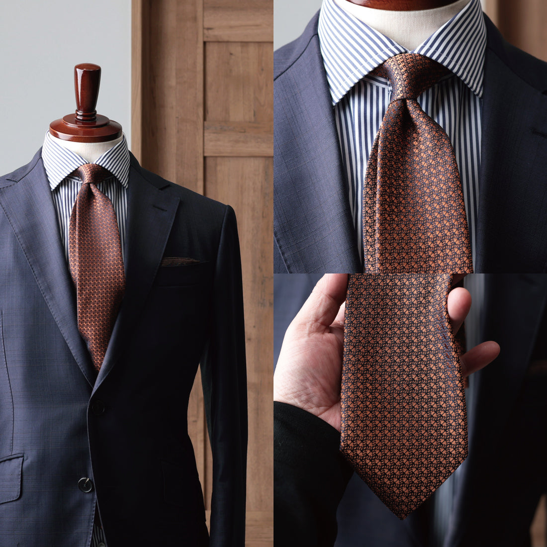 シルク マイクロパターン YAMANASHI SILK