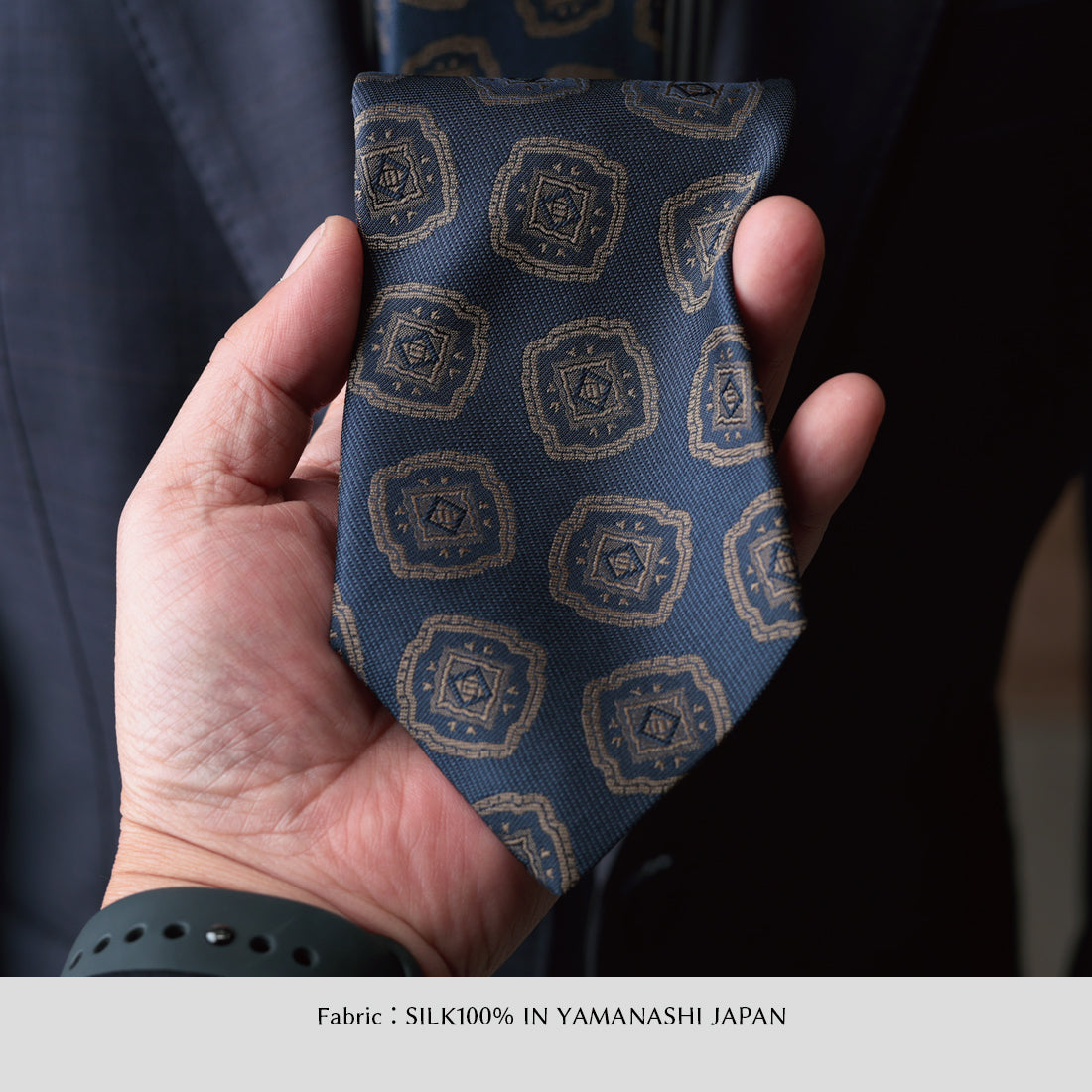 シルク 大柄小紋 YAMANASHI SILK