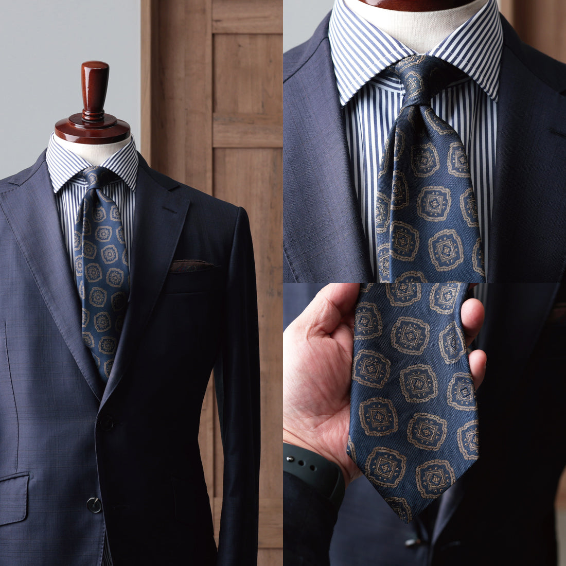 シルク 大柄小紋 YAMANASHI SILK