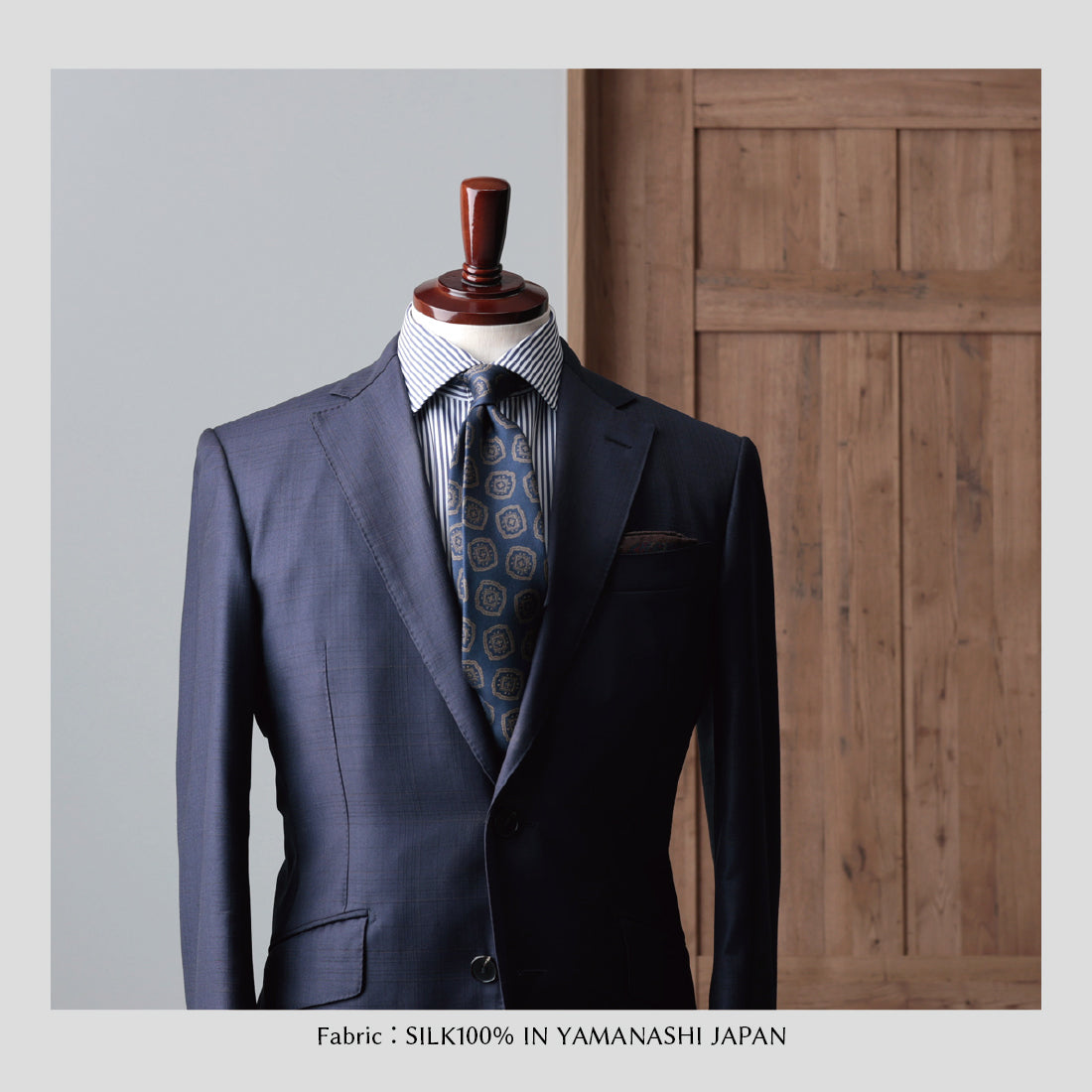 シルク 大柄小紋 YAMANASHI SILK