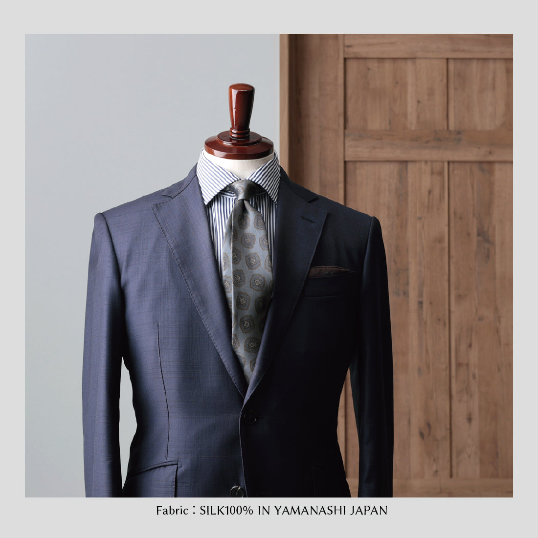 シルク 大柄小紋 YAMANASHI SILK