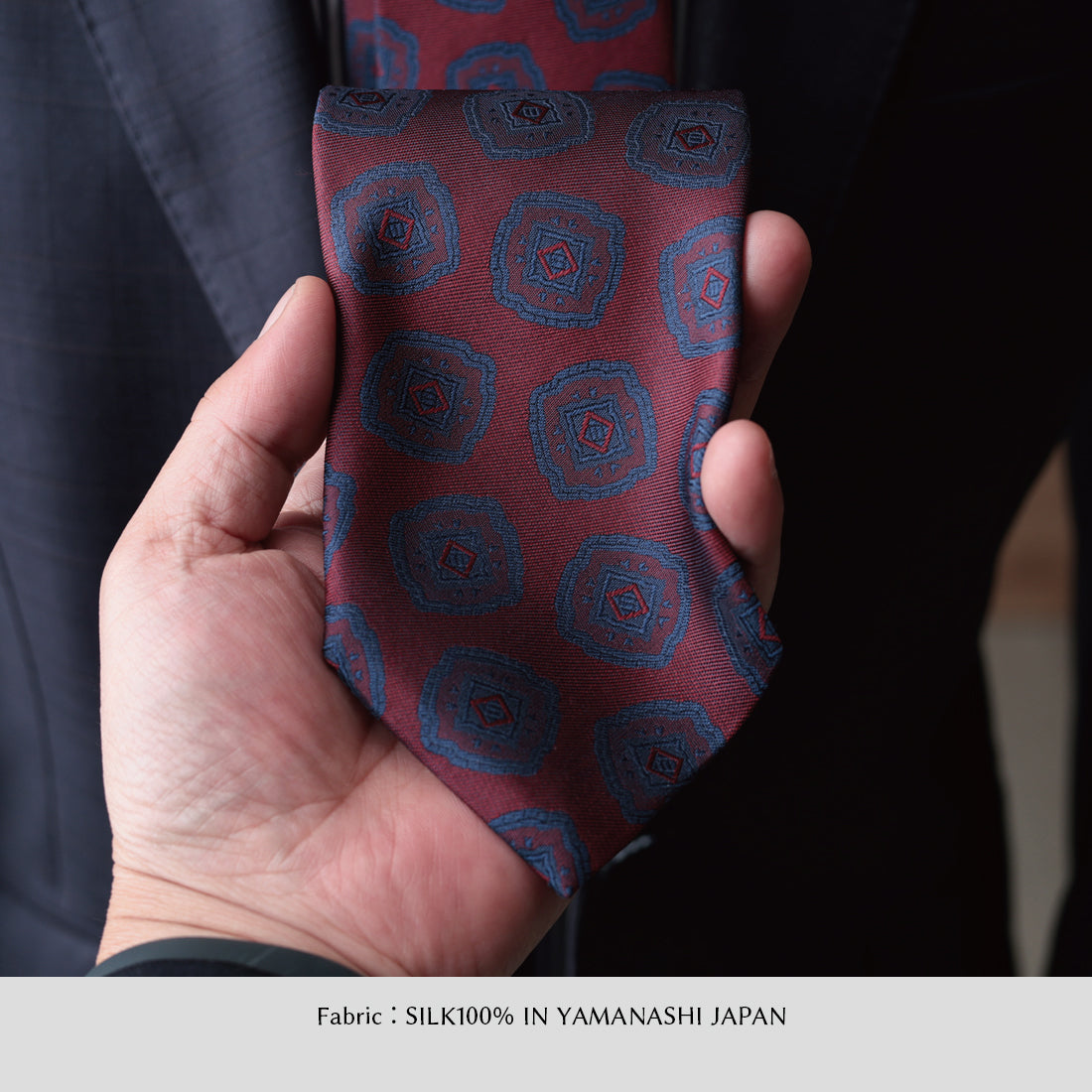 シルク 大柄小紋 YAMANASHI SILK