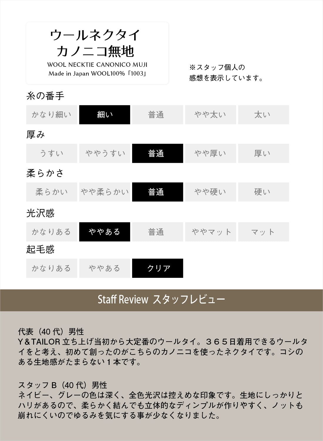 CANONICO ウール ソリッド 4colors 8types