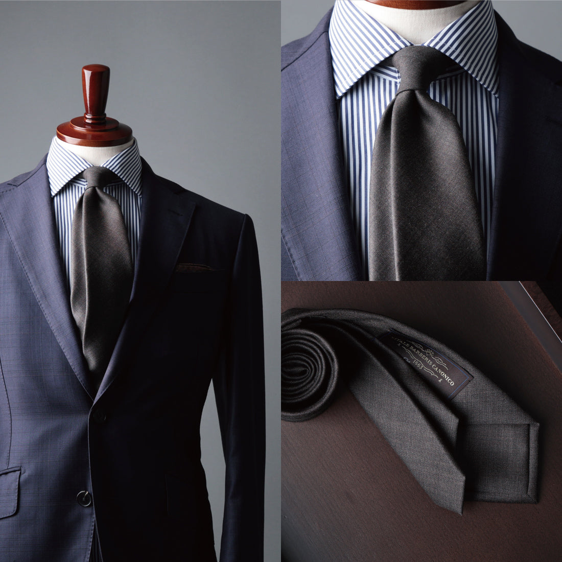 CANONICO SHARK SKIN ウール 4colors