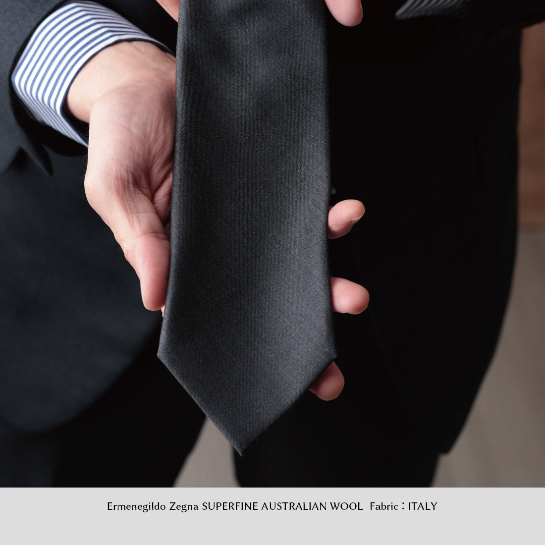 Zegna Light TRAVELLER ウール ソリッド