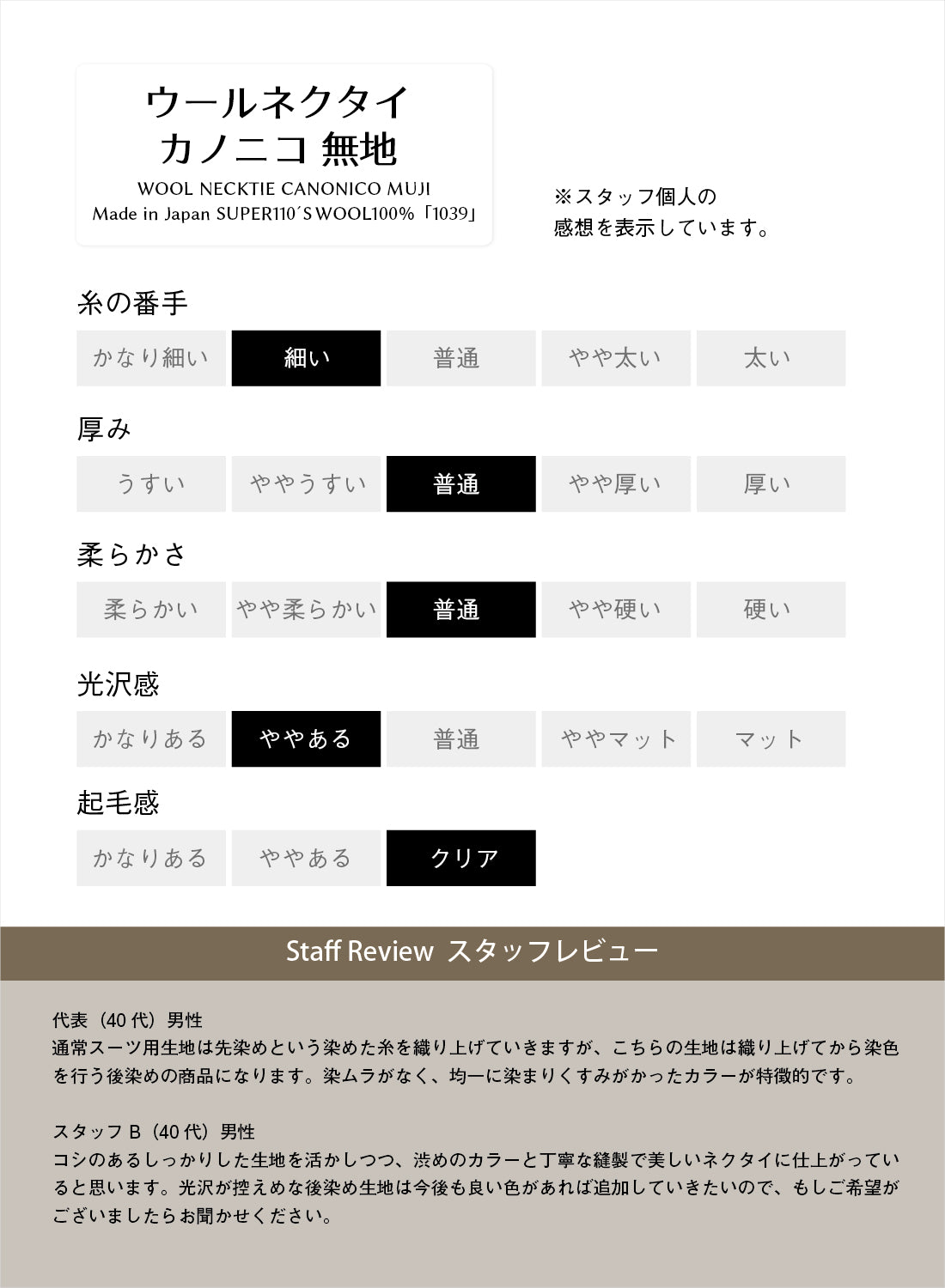 CANONICO ウール ソリッド