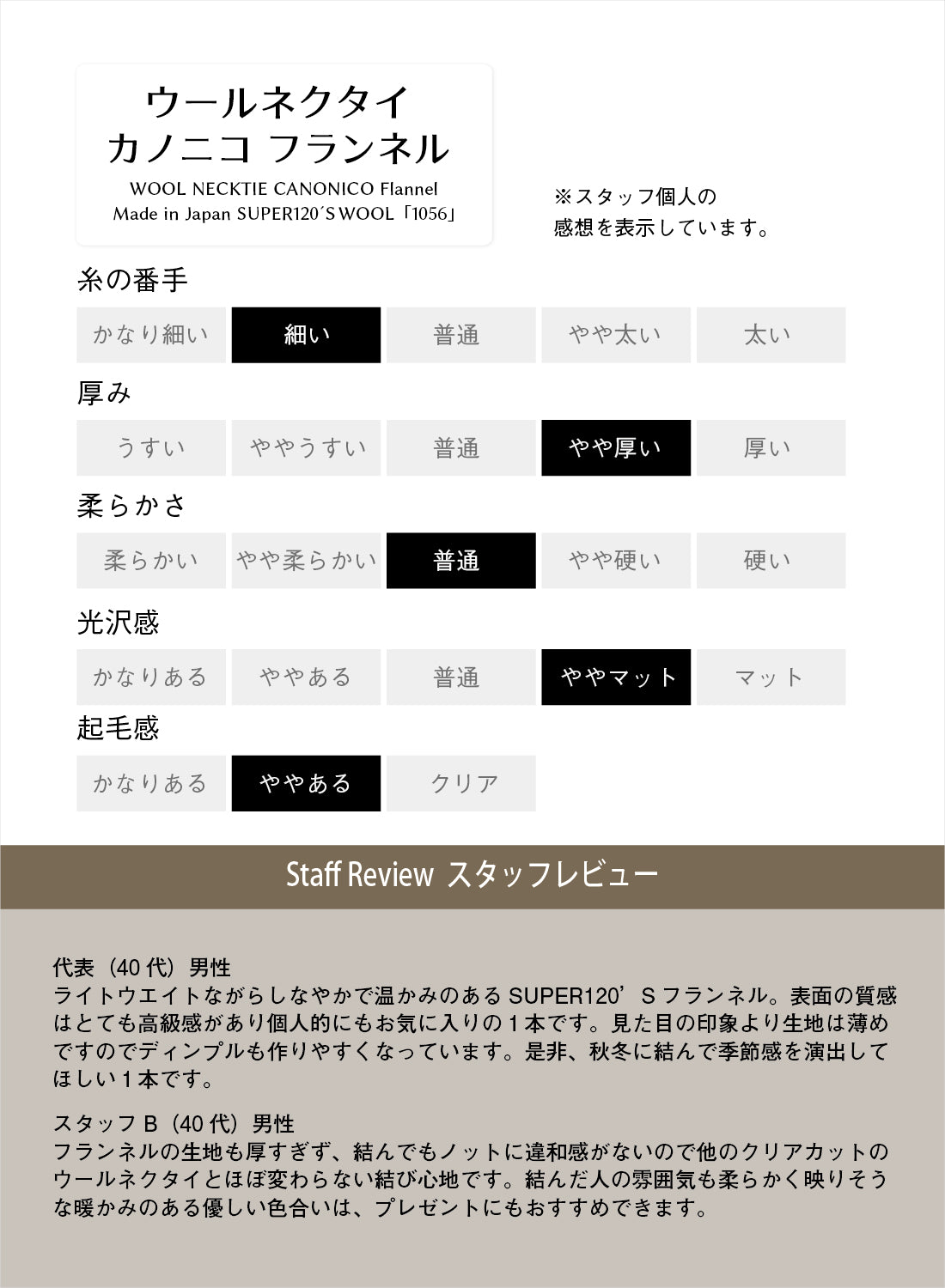 CANONICO ウール フランネル