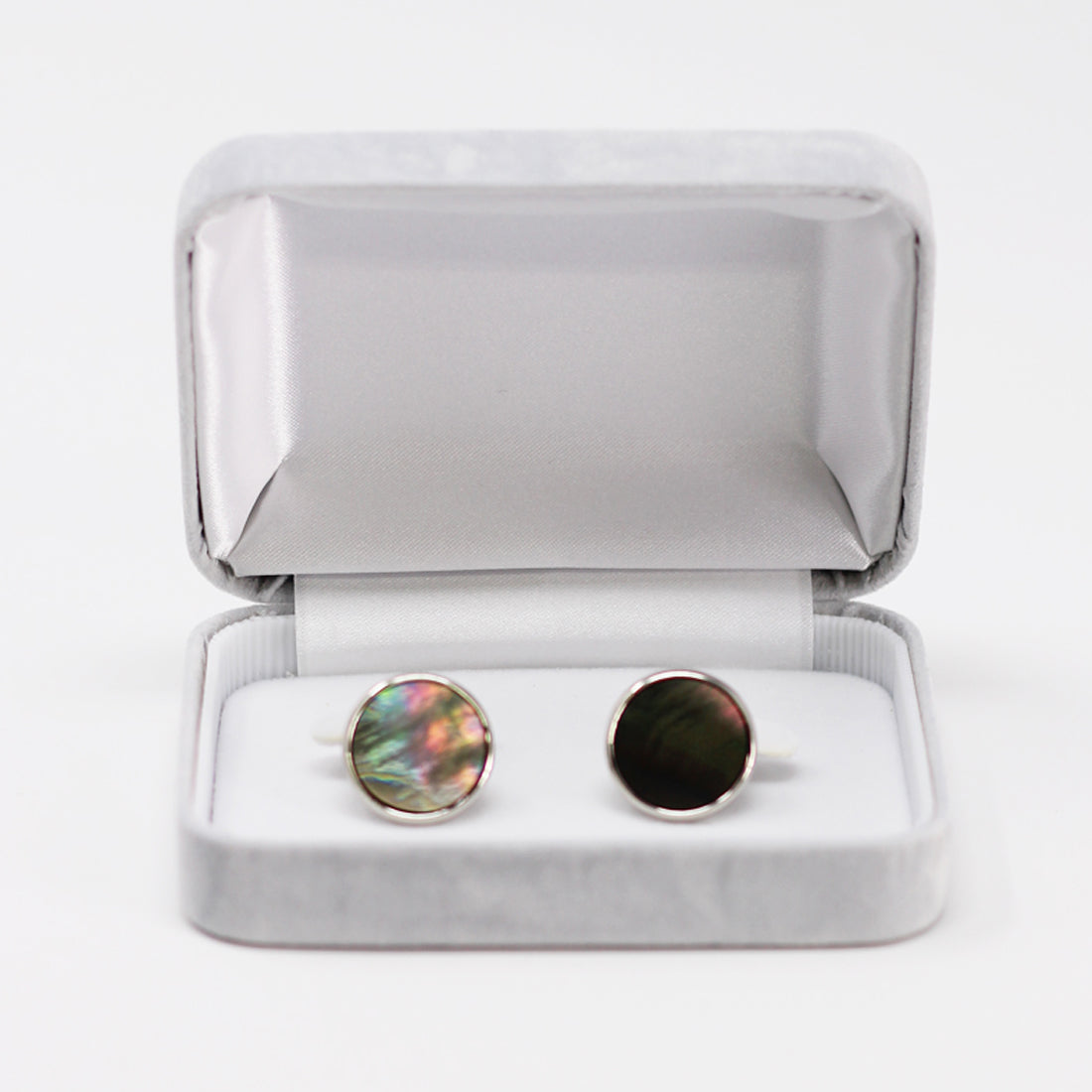 カフス 黒蝶貝 グレー