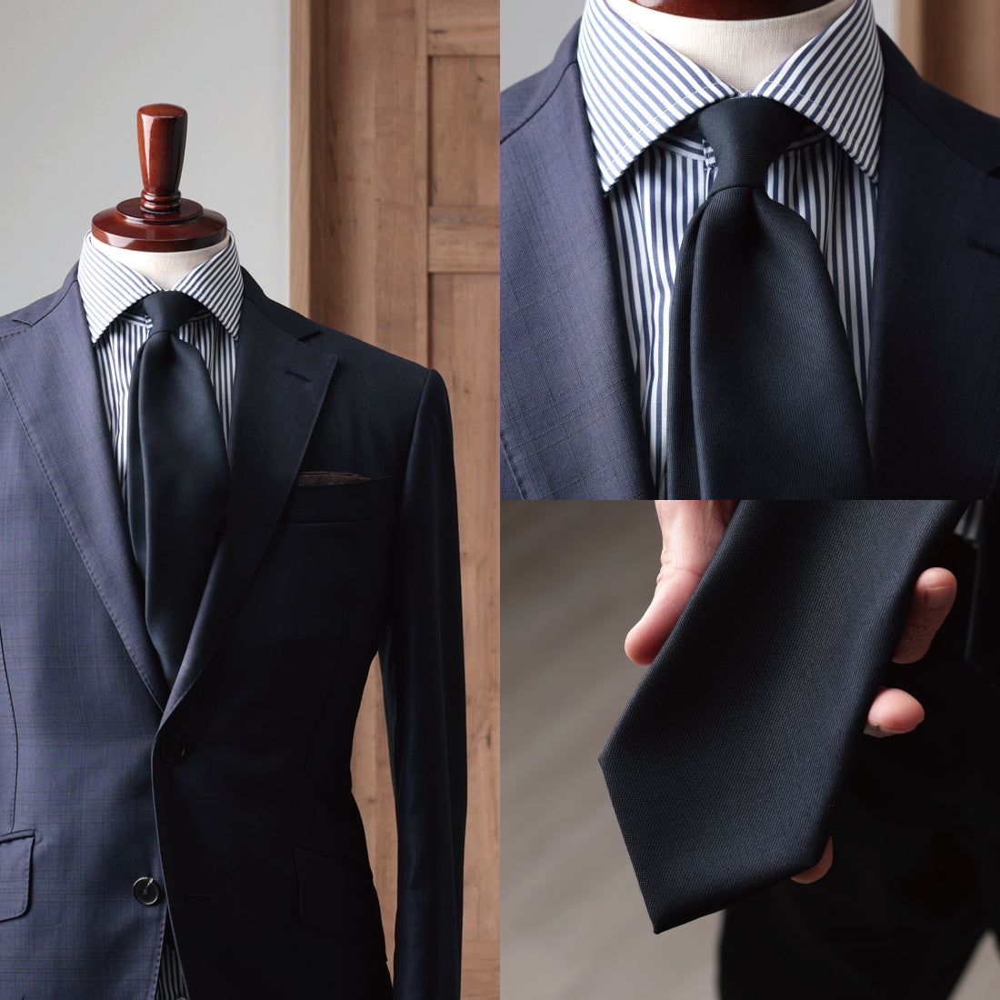 DORMEUIL SACKVILLE STREET ウール ソリッド 2colors