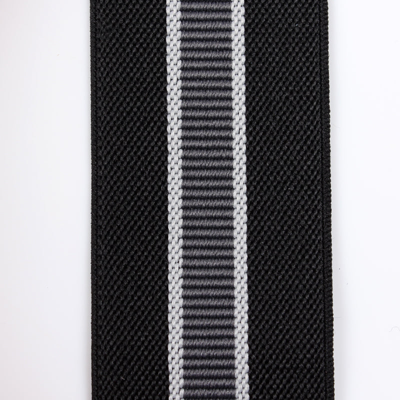 サスペンダー アルバートサーストン 英国製 35mm ブラック×グレーライン