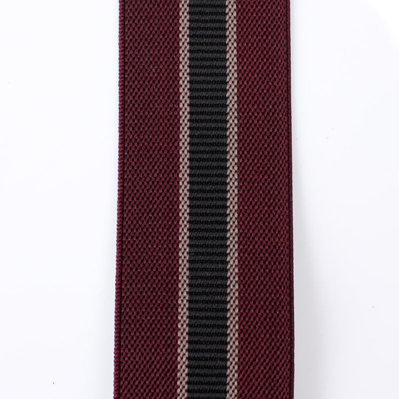 サスペンダー アルバートサーストン 英国製 35mm ワイン×ブラックライン