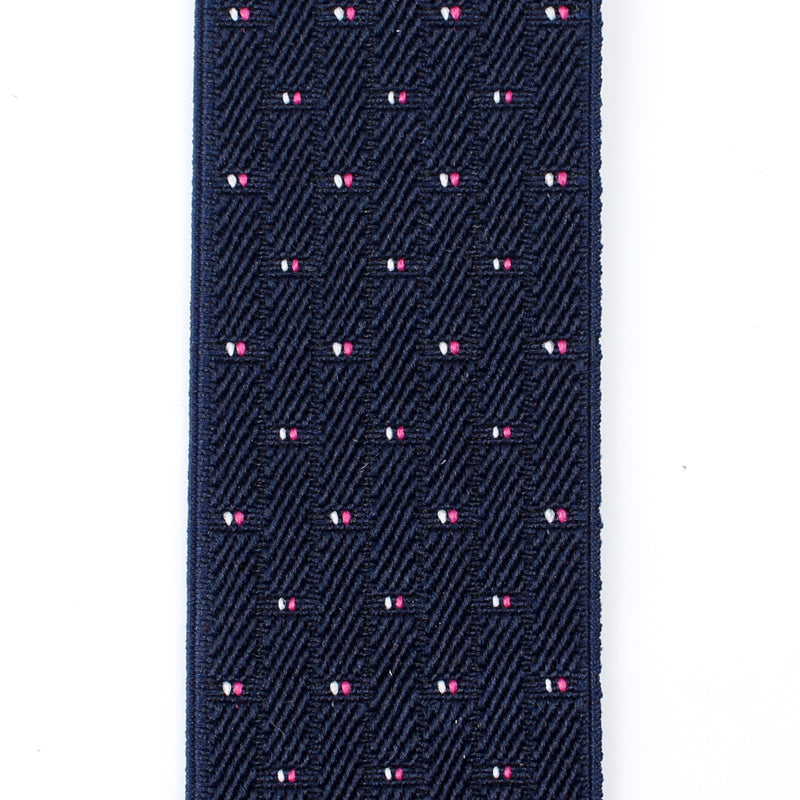 サスペンダー アルバートサーストン 英国製 35mm ピンドット ネイビー