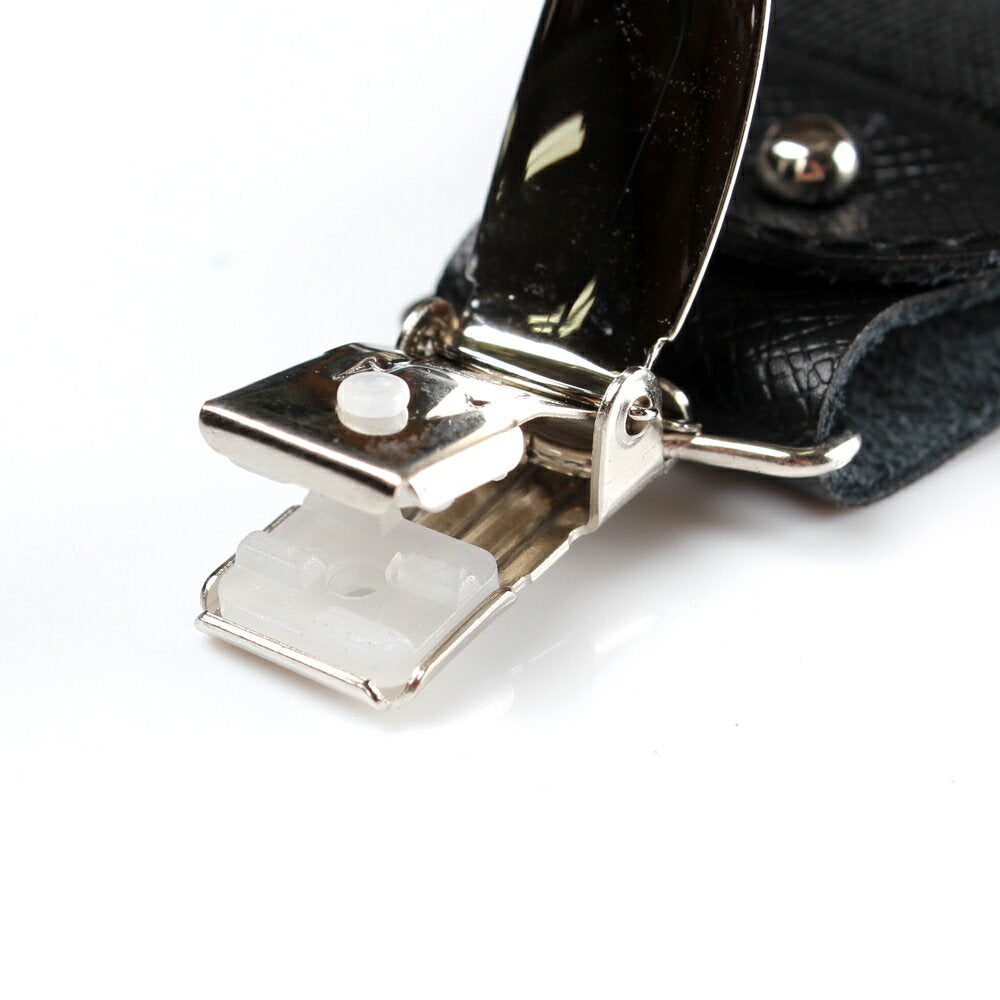 サスペンダー アルバートサーストン 英国製 35mm ピンドット ネイビー