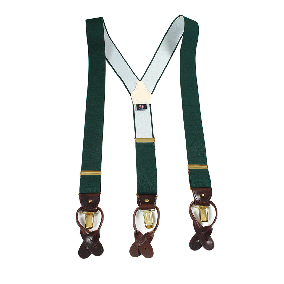 サスペンダー アルバートサーストン 英国製 35mm グリーン