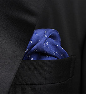 チーフ シルク ペイズリー 6色 マルチカラー