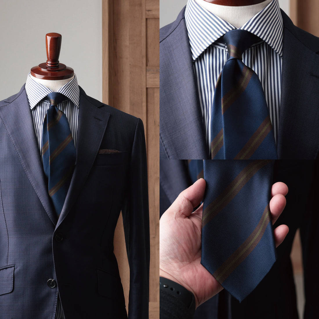 【SALE】 シルク ウール パターン ネクタイ