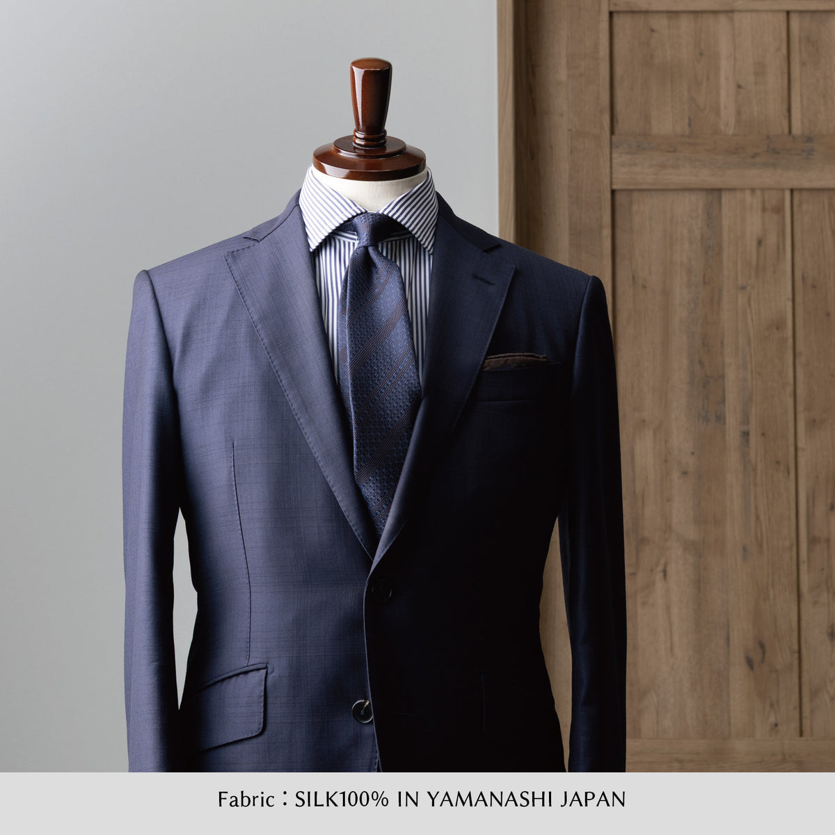 シルク ジャガード ストライプ YAMANASHI SILK
